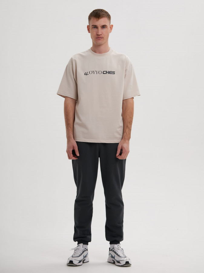 Футболка OYYO CLOTHES бежевая M