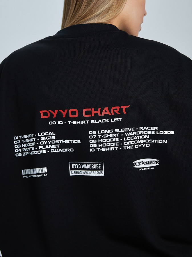 Футболка OYYO CHART черная  S