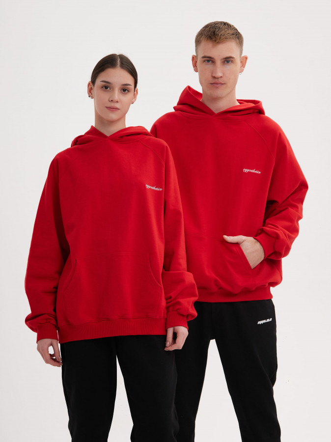 Худи красный OYYOSTHETICS (S)