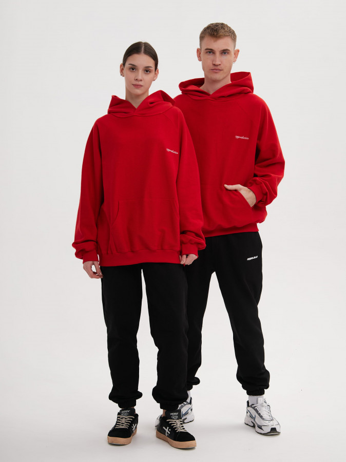 Худи красный OYYOSTHETICS REVERSE (L)