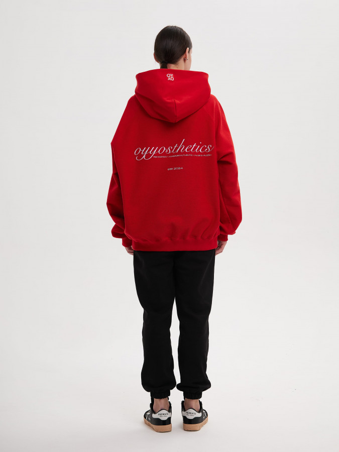Худи красный OYYOSTHETICS REVERSE (L)